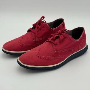 COLE HAAN Original Grand OS Punta de Ala Oxford Tenis Para Hombres 10 Lona Zapatos de Vestir - Imagen 1 de 9