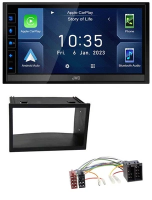 JVC DAB Bluetooth MP3 USB 2DIN Autoradio für VW Golf 4 Polo T4 Fox Passat ISO - Bild 1 von 4