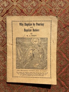 Por qué bautizar vertiendo y bautizando bebés por W. A. Libro de bolsillo Swift Vintage - Imagen 1 de 17