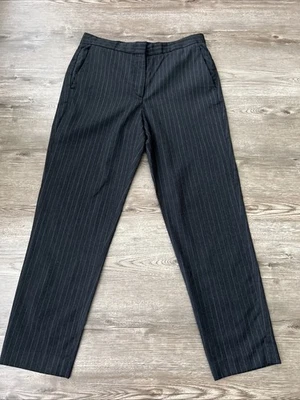 Rag Bone Dress Pants Womens 4 Gray Stripe Slim Ankle Length - Image 1 of 4