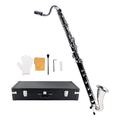 Clarinete Bajo Bajo Avanzado Nivel Clarinete Teclas Niqueladas Foto 1 de 4
