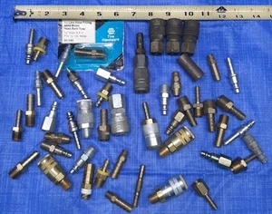 Lote MIXTO LATÓN Y ACERO Manguera de Aire Montaje Conexión Rápida Acoplador y PARBAS NEUMÁTICAS - Imagen 1 de 7