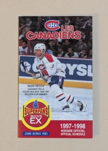 1997-98 Montreal Canadiens Hockey Pocket Schedule NHL  🏒🥅 - Picture 1 of 2
