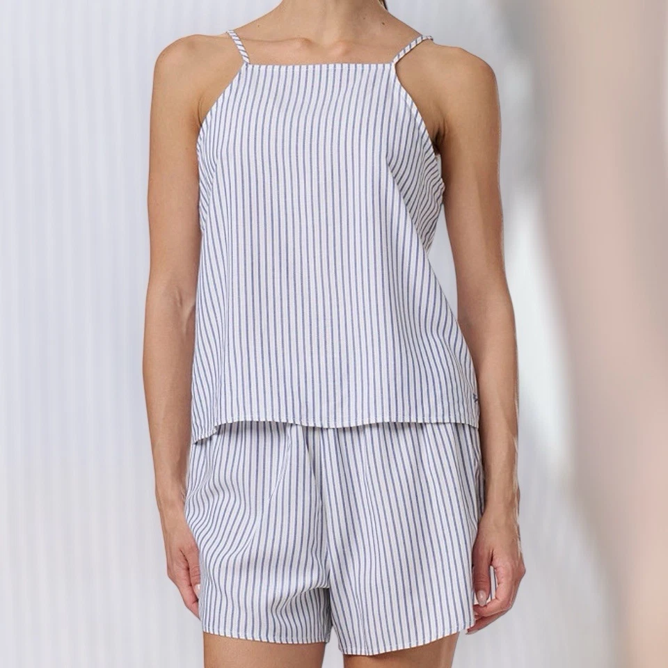 Tommy Hilfiger Mujer 2 Piezas Juego de pijama cami y boxer a rayas (grande) Foto 1 de 3