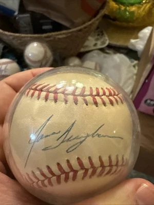 Jason Isringhausen Signed Auto on Rawlings Official National League Baseball - Image 1 of 4