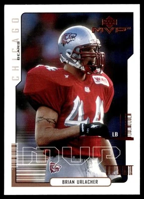 2000 UPPER DECK MVP BRIAN URLACHER ROOKIE #5 CHICAGO BEARS #192 - Image 1 of 2