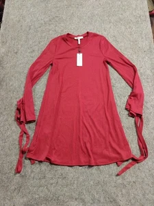 Vestido BCBGeneration para mujer rojo tejido con cable cuello falso talla S BCBG NUEVO CON ETIQUETAS - Imagen 1 de 8