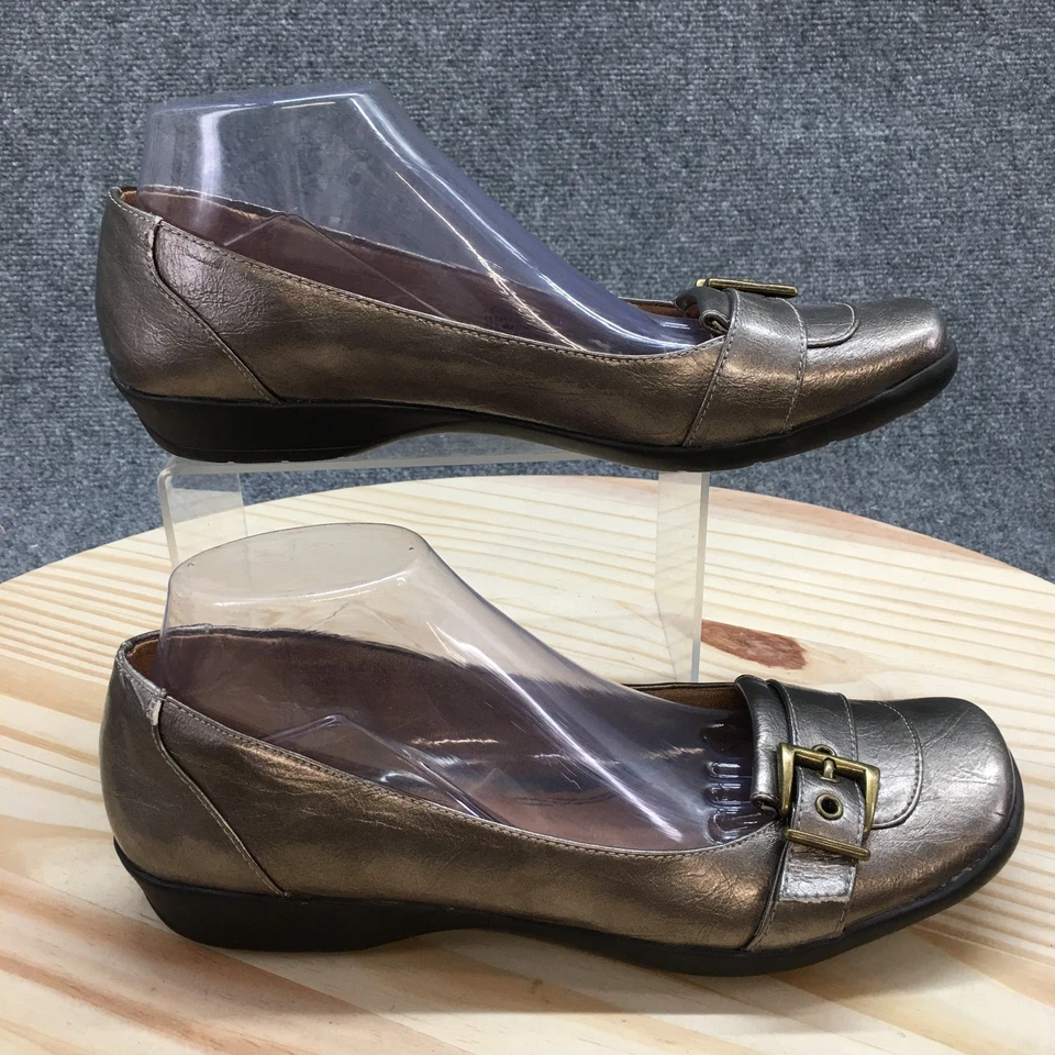 LifeStride Shoes Womens 10 M Decatur Slip On Gray Faux Leather Casual Comfort - Image 1 of 4