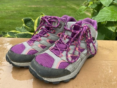 Girls Hiking Boots - Merrell Youth Mid Hiking Boot, Size 3 - Image 1 of 4