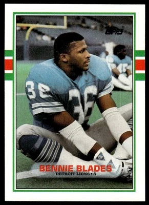 1989 Topps #365  Bennie Blades       RC  Detroit Lions - Image 1 of 2