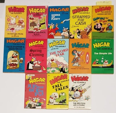 Lot 27 Hagar the Horrible;  Dik Browne Comics Paperback Books PB NICE CONDT - Bild 1 von 3