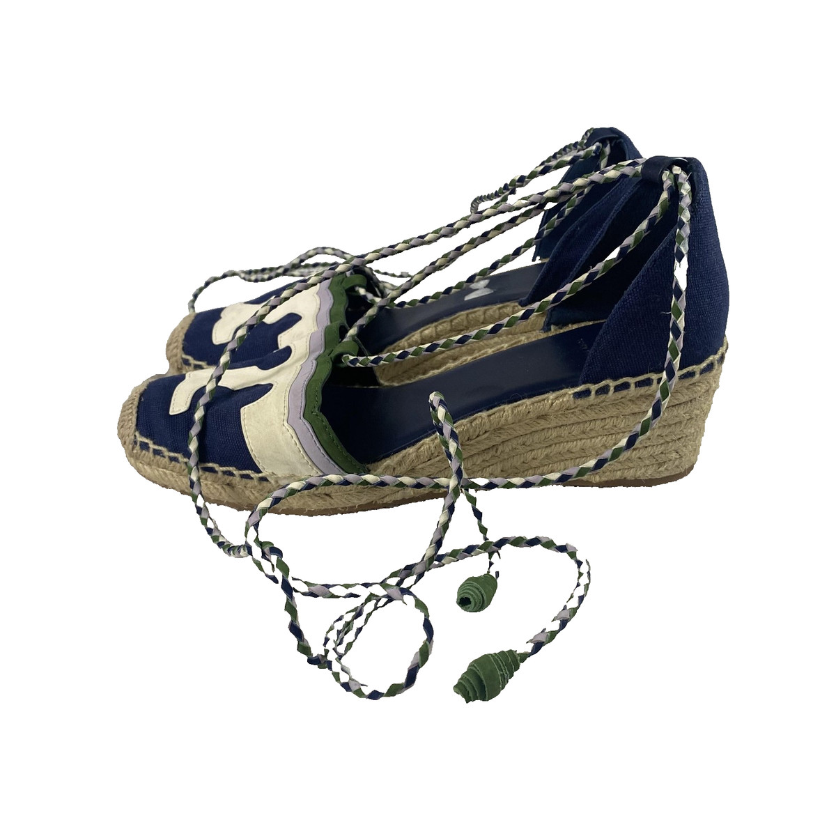Tory Burch ネイビー ウェッジサンダル 7B TORY BURCH ネイビー ウェッジサンダル - メルカリ