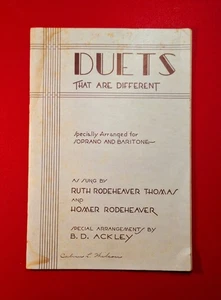 Vintage Duets That Are Different Soprano & Baritone 1944 Rodeheaver Hall-Mack - Picture 1 of 5