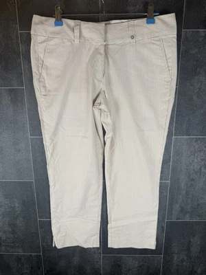 Pantalones de golf para mujer Calvin Klein beige a rayas talla 12 Foto 1 de 4