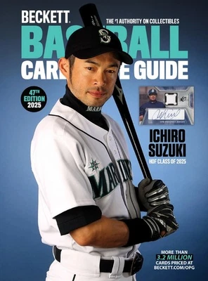 Tarjeta de béisbol Beckett 2025 Almanac Price Guide 47ª edición ¡NUEVA! ~ Ichiro Suzuki Foto 1 de 2