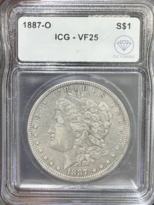1887 O Morgan Silver Dollar ICG VF-25 IDC Verified - Picture 1 of 2