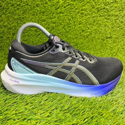 Asics Gel-Kayano 30 Mujer Talla 7.5 Negro Azul Caminar Correr Zapatos Tenis Foto 1 de 4