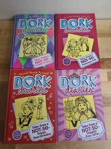 Dork Diaries Lot of Chapter Books Hardcover #1, 6 & 11. #8 Paperback - Picture 1 of 7