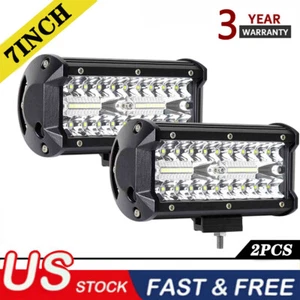 Luces marinas LED de 7" vainas pontón barco faros esparcidor acoplamiento pesca - Imagen 1 de 10