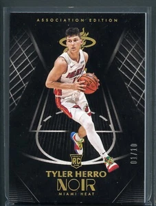 Gold /10 Noir Tyler Herro Association Edition Holo Rookie RC 2019-20 Panini 1/10 - Picture 1 of 2