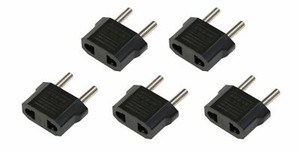 [110V to 220V] 220V Conversion Adapter Plug 5pcs - Travel Adapter & Converter
