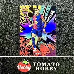 DAKA TOP AUDIENCE 2024-25 RAPHINHA /199 PINK REFRACTOR KABOOM BARCELONA - Picture 1 of 2