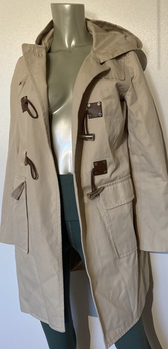 Cappotto trench Michael Kors foderato kaki marrone taglia small donna