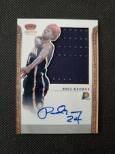 2011-12 PAUL GEORGE AUTO CROWN ROYALE PREFERRED SILHOUETTES SP ON-CARD #11/99!