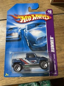 HOT WHEELS HUMMER HUM-VEE H3T CONCEPT PICKUP TRUCK HUMMER SERIES BLUE - Picture 1 of 3