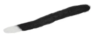 Cat's Tail, Black Fur white tip 50cm Party Animals Fancy Dress, Animal Dress Up - Picture 1 of 1