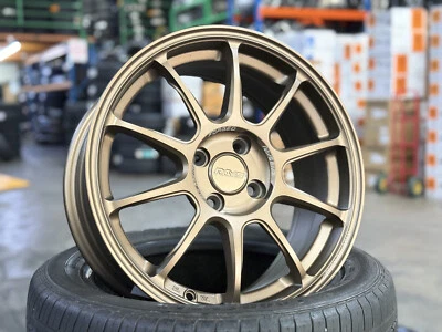 New 16x7J AOW ZE40 Flow Formed (4 Wheel) 4x100 FIT FOR HONDA TOYOTA MAZDA BRONZE — 第 1/4 张图片