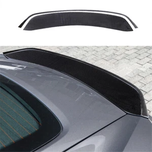 2pcs Carbon Fiber Trunk Spoiler Wing Cover Trim For Porsche 718 Boxster Cayman - Picture 1 of 9