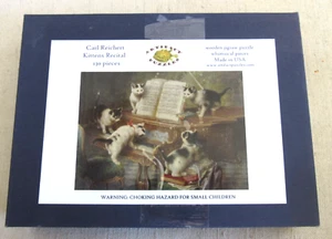Artifact Puzzles Wooden Jigsaw Kittens Recital Special Shapes Complete 130 pc - Picture 1 of 8
