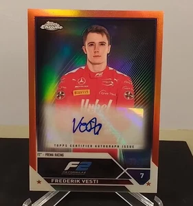 2023 Topps Chrome Formula 1 F1 Frederik Vesti Auto Autograph Orange /25 - Bild 1 von 2