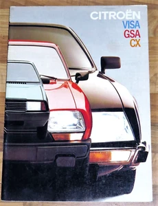 1982 CITROEN RANGE Sales Brochure - CX GTi Pallas Prestige Safari, GSA, Visa - Picture 1 of 24