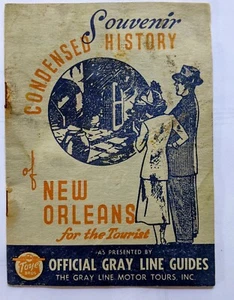 Vingage Souvenir History of New Orleans Official Gray Line Tourist Guide Booklet - Picture 1 of 5
