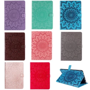 For iPad Pro 12.9 11 iPad 10.2 5 6 Tablet Sun Flower PU Leather Stand Case Cover - Picture 1 of 18