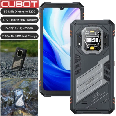 5G Cubot Star 2 Rugged Cell Phone Android 14 Outdoor Mobile Dual Screen Unlocked - Image 1 of 4