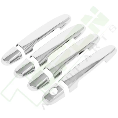 Cubierta de manija de puerta cromada delantera trasera izquierda derecha para Toyota Corolla 2005-2013 Foto 1 de 4