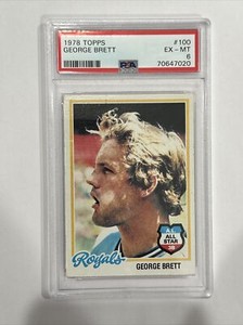 1978 Topps #100 George Brett PSA 6 EX-MT HOF Kansas City Royals 