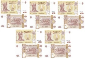 Moldova - 10 pcs х 1 Leu 2006 UNC Pick 8g Lemberg-Zp - Picture 1 of 2