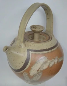 RARE Early Wishon Harrell Studio Pottery Hand Thrown Stoneware Teapot - Picture 1 of 6