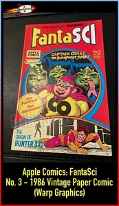 Apple Comics: FantaSci No. 3 - 1986 (Warp Graphics) Vintage Paper Comic - Picture 1 of 8