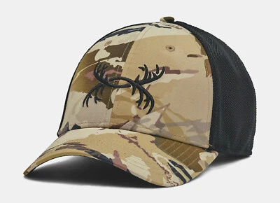 Under Armour Men's UA Antler Trucker Hat 1372352-989 UA Barren Camo/Black OSFM - Image 1 of 2