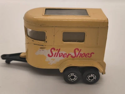 PONY TRAILER SILVER SHOES BRAUN OHNE PFERDE MATCHBOX SUPERFAST 70ERJAHRE - Bild 1 von 4