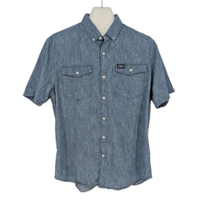 Superdry Workwear Button Up Shirt Size 3XL Regular Fit Striped Western Heritage - Picture 1 of 10