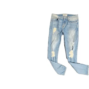 Derek Lam 10 Crosby Devi Denim 28 Mid-rise Authentic Skinny Jeans Distressed - Picture 1 of 9