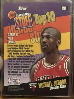 Баскетбольная карточка 1997 Topps IS7 Майкл Джордан - Изображение 1 из 2