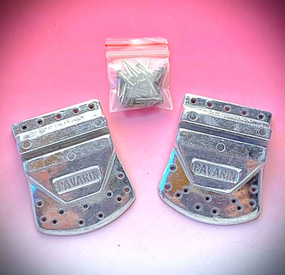 PAVARIN tacchette in alluminio per scarpe pedali eroiche NUOVE con semenza - Immagine 1 di 4
