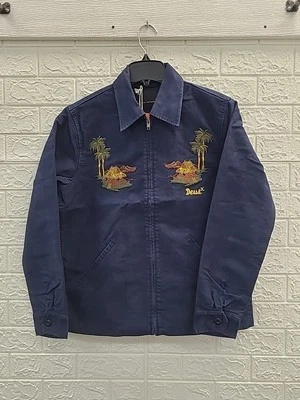 全新 Deus Ex Machina Voodoo 海军蓝夹克 尺寸 S — 第 1/4 张图片